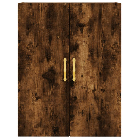 vidaXL Highboard Smoked Oak 69.5x34x180 cm Engineered Wood