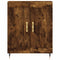 vidaXL Highboard Smoked Oak 69.5x34x180 cm Engineered Wood