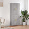 vidaXL Highboard Grey Sonoma 69.5x34x180 cm Engineered Wood