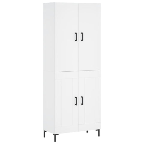 vidaXL Highboard White 69.5x34x180 cm Engineered Wood