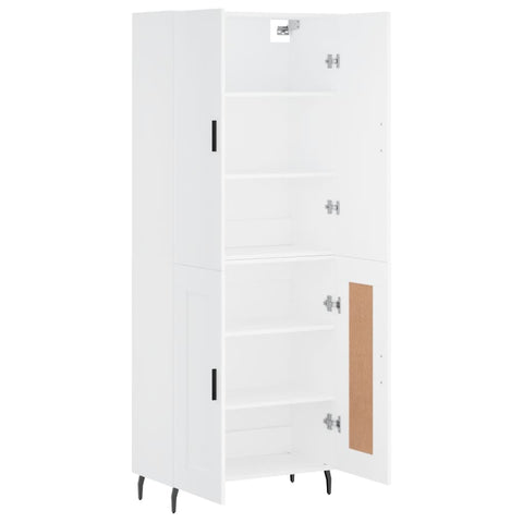 vidaXL Highboard White 69.5x34x180 cm Engineered Wood