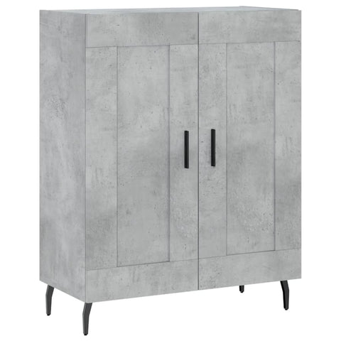 vidaXL Highboard Concrete Grey 69.5x34x180 cm Engineered Wood