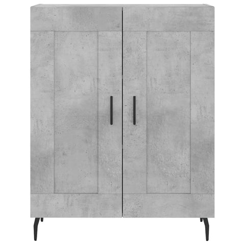 vidaXL Highboard Concrete Grey 69.5x34x180 cm Engineered Wood