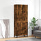 vidaXL Highboard Smoked Oak 69.5x34x180 cm Engineered Wood