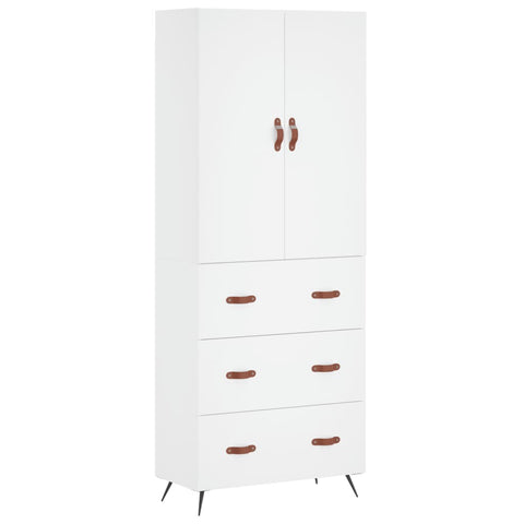 vidaXL Highboard White 69.5x34x180 cm Engineered Wood