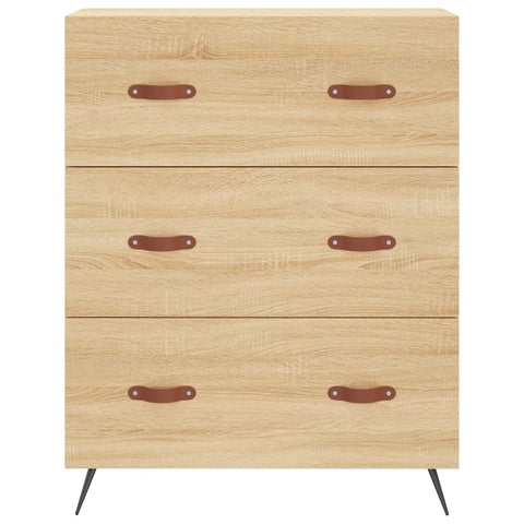 vidaXL Highboard Sonoma Oak 69.5x34x180 cm Engineered Wood