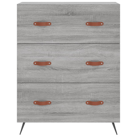 vidaXL Highboard Grey Sonoma 69.5x34x180 cm Engineered Wood