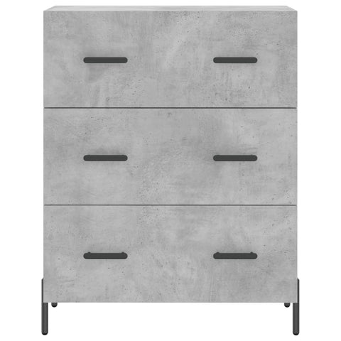 vidaXL Highboard Concrete Grey 69.5x34x180 cm Engineered Wood