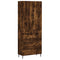 vidaXL Highboard Smoked Oak 69.5x34x180 cm Engineered Wood