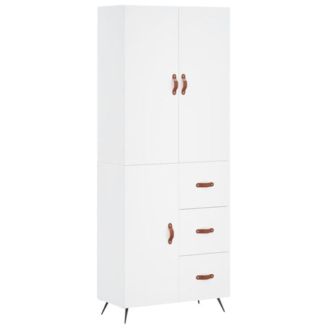 vidaXL Highboard White 69.5x34x180 cm Engineered Wood
