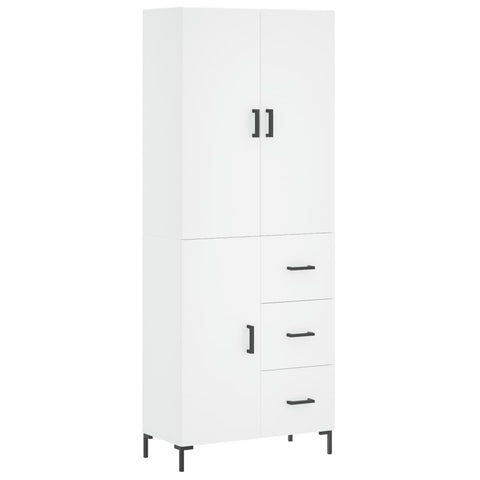 vidaXL Highboard White 69.5x34x180 cm Engineered Wood