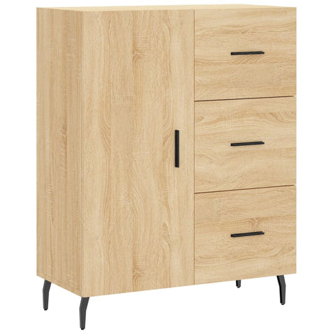 vidaXL Highboard Sonoma Oak 69.5x34x180 cm Engineered Wood