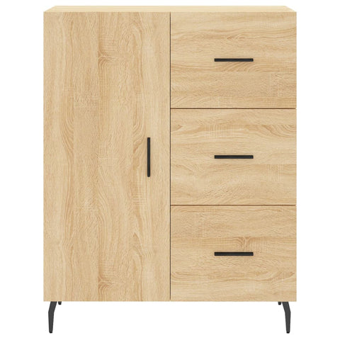 vidaXL Highboard Sonoma Oak 69.5x34x180 cm Engineered Wood