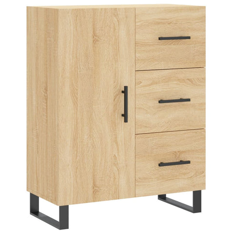 vidaXL Highboard Sonoma Oak 69.5x34x180 cm Engineered Wood