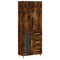 vidaXL Highboard Smoked Oak 69.5x34x180 cm Engineered Wood