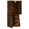vidaXL Highboard Smoked Oak 69.5x34x180 cm Engineered Wood