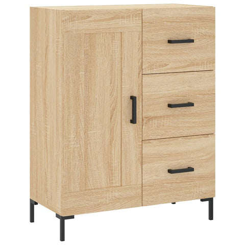 vidaXL Highboard Sonoma Oak 69.5x34x180 cm Engineered Wood