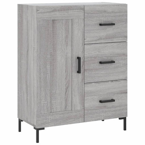 vidaXL Highboard Grey Sonoma 69.5x34x180 cm Engineered Wood