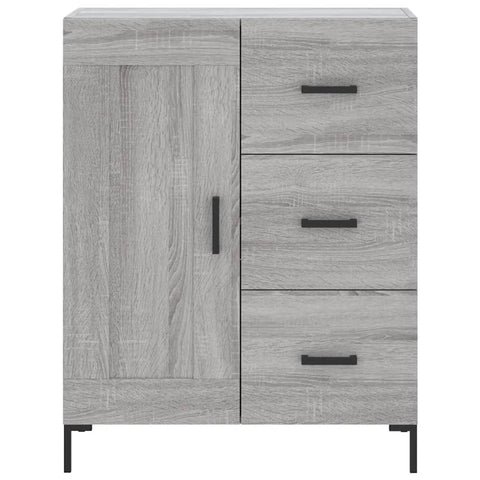 vidaXL Highboard Grey Sonoma 69.5x34x180 cm Engineered Wood