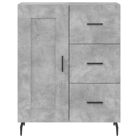 vidaXL Highboard Concrete Grey 69.5x34x180 cm Engineered Wood