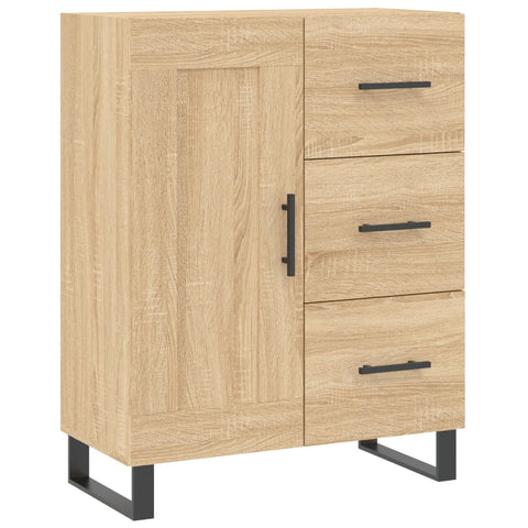vidaXL Highboard Sonoma Oak 69.5x34x180 cm Engineered Wood