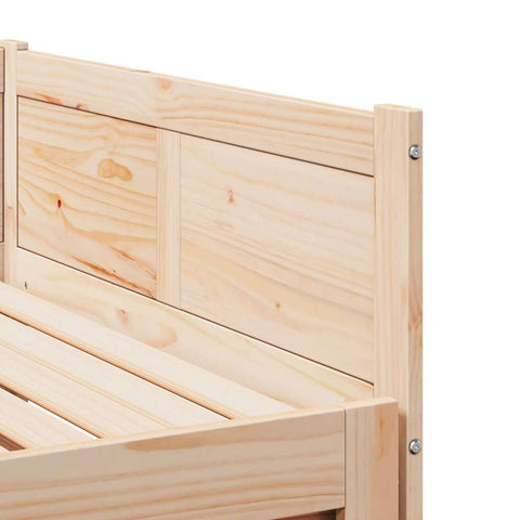 vidaXL Pull-out Day Bed Brown 180 x 200 cm Solid pine wood