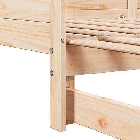 vidaXL Pull-out Day Bed Brown 180 x 200 cm Solid pine wood