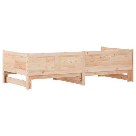 vidaXL Pull-out Day Bed Brown 180 x 200 cm Solid pine wood