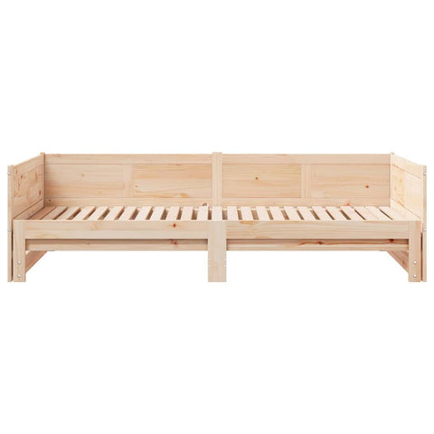 vidaXL Pull-out Day Bed Brown 180 x 200 cm Solid pine wood