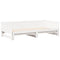 vidaXL Pull-out Day Bed White 180 x 200 cm Solid pine wood