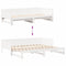 vidaXL Pull-out Day Bed White 180 x 200 cm Solid pine wood