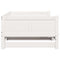 vidaXL Pull-out Day Bed White 180 x 200 cm Solid pine wood