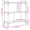 vidaXL Bookcase 3-Tier Black 76x32x88 cm Engineered Wood