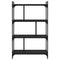 vidaXL Bookcase 4-Tier Black 76x32x123 cm Engineered Wood