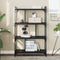 vidaXL Bookcase 4-Tier Black 76x32x123 cm Engineered Wood