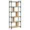 vidaXL Bookcase 6-Tier Sonoma Oak 76x32x192 cm Engineered Wood