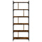 vidaXL Bookcase 6-Tier Smoked Oak 76x32x192 cm Engineered Wood