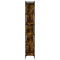 vidaXL Bookcase 6-Tier Smoked Oak 76x32x192 cm Engineered Wood