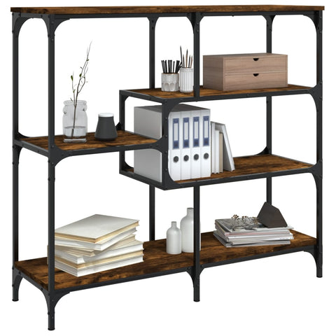 vidaXL Console Table Smoked Oak 103x32x95 cm Engineered Wood