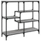 vidaXL Console Table Grey Sonoma 103x32x95 cm Engineered Wood