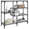 vidaXL Console Table Grey Sonoma 103x32x95 cm Engineered Wood