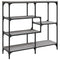 vidaXL Console Table Grey Sonoma 103x32x95 cm Engineered Wood
