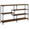 vidaXL Console Table Smoked Oak 160x32x95 cm Engineered Wood