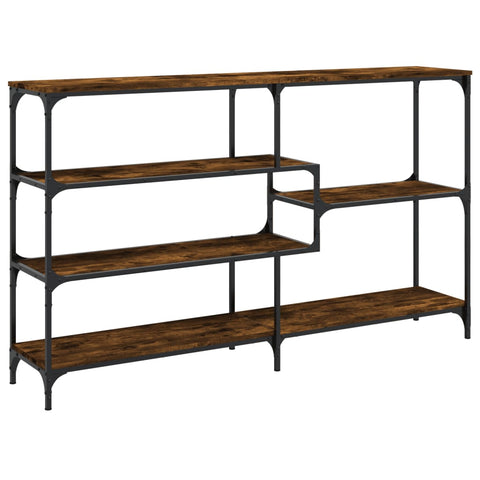 vidaXL Console Table Smoked Oak 160x32x95 cm Engineered Wood