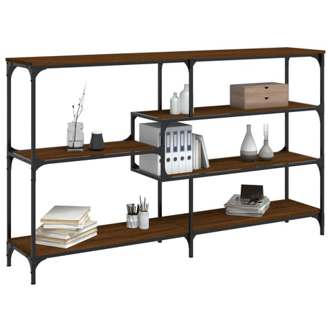 vidaXL Console Table Brown Oak 160x32x95 cm Engineered Wood