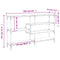 vidaXL Console Table Brown Oak 160x32x95 cm Engineered Wood