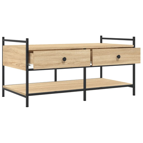 vidaXL Coffee Table Sonoma Oak 99x50x50 cm Engineered Wood