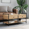 vidaXL Coffee Table Sonoma Oak 99x50x50 cm Engineered Wood