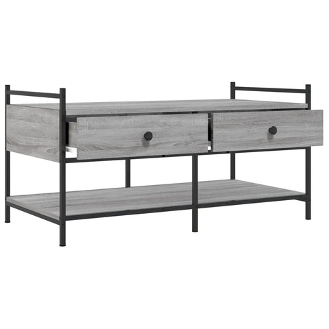 vidaXL Coffee Table Grey Sonoma 99x50x50 cm Engineered Wood