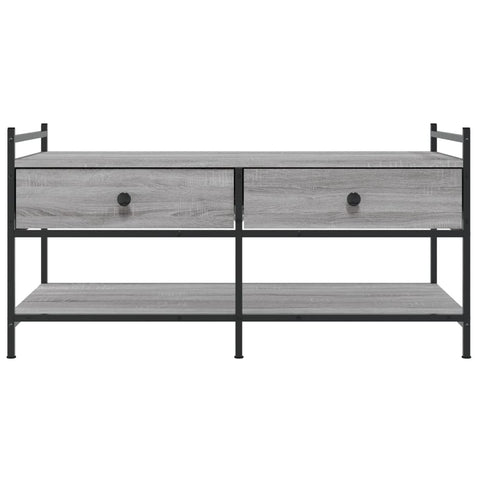 vidaXL Coffee Table Grey Sonoma 99x50x50 cm Engineered Wood